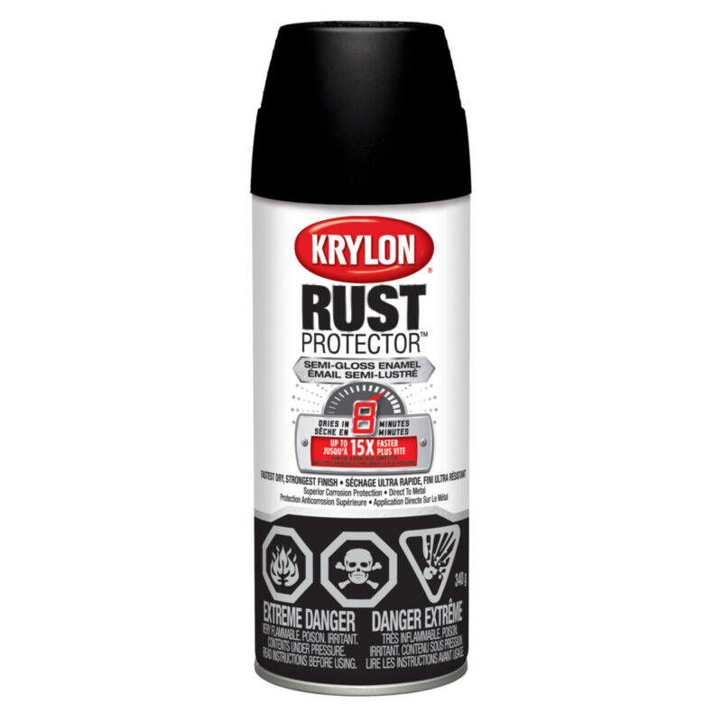 Krylon Rust Protector Enamel Semi-Gloss Black